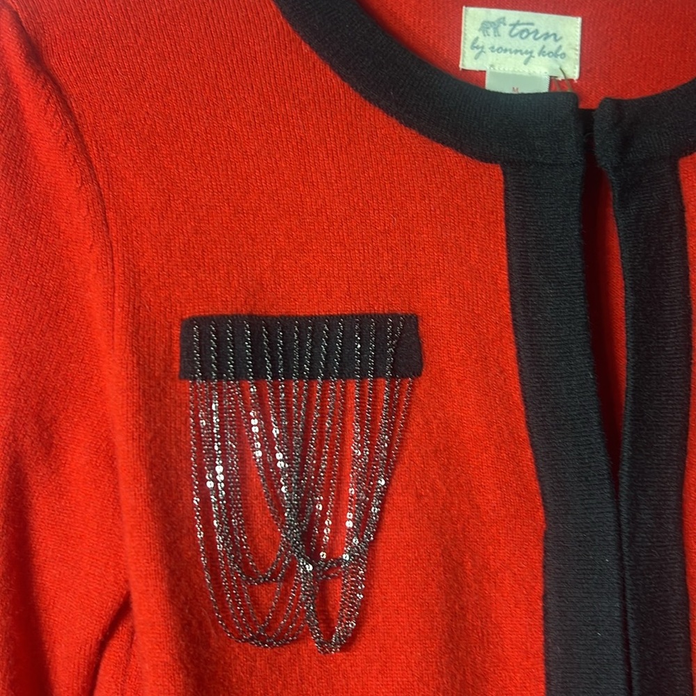 Torn by Ronny Kobo Red jacket size M - Picture 5 of 7
